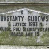 Grób Konstantego Gudowskiego.