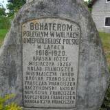 Szadek, pomnik poległych 1918-20