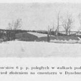 Pogrzeb żołnierzy 6 pp leg. w Dyneburgu.