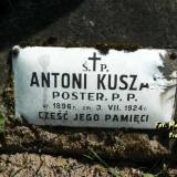 Ś. + P. ANTONI KUSZA / POSTER. P.P. / UR. 1896 R. / ZM. 3.VII.1924 R. / CZEŚĆ...